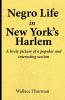 Negro life in New York's Harlem A lively picture of a popular and interesting section