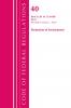 Code of Federal Regulations Title 40 Protection of the Environment 52.01-52.1018 Revised as of July 1 2020