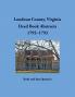Loudoun County Virginia Deed Book Abstracts 1792-1793