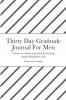 Thirty Day Gratitude Journal For Men
