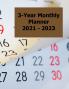 3-Year Monthly Planner  2021 - 2023