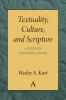 Textuality Culture and Scripture