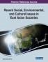 Recent Social Environmental and Cultural Issues in East Asian Societies