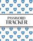 XL Large Print Password Tracker (Lock Shield Blue)