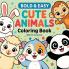 Bold & Easy Cute Animals Coloring Book