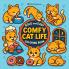 Bold & Easy Comfy Cat Life Coloring Book