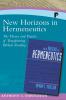 New Horizons in Hermeneutics