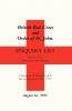British Red Cross and Order of St John Enquiry List (No 14) 1917