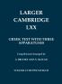 Larger Cambridge LXX - The Old Testament in Greek