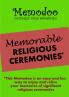 Memodoo Memorable Religious Ceremonies