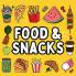 Food and Snacks Coloring Book