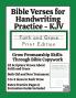 Bible Verses for Handwriting Practice - KJV