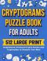 Cryptograms Puzzle Book For Adults