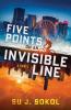 Five Points on an Invisible Line