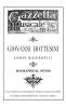 Giovanni Bottesini Cenni Biografici/Biographical Notes
