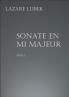 Sonate en mi majeur