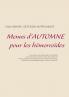 Menus d'automne pour les hémorroïdes