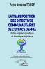 La transposition des directives communautaires l'espace UEMOA