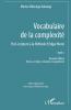 Vocabulaire de la complexité