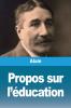 Propos sur l'éducation