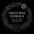 Nocturna florală - Carte de colorat pe fundal negru