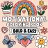 Motivational Coloring Book Bold & Easy