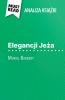 Elegancji Je?a ksi??ka Muriel Barbery (Analiza ksi??ki)