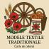 Modele Textile Tradiționale - Carte de Colorat pentru Adulți