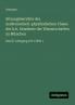 Sitzungsberichte der mathematisch-physikalischen Classe der k.b. Akademie der Wissenschaften zu München