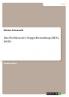 Das Problem der Doppelbestrafung (BDG StGB)