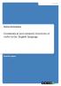 Grammatical and semantic functions of verbs in the English language
