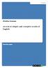 Accent in simple and complex words of English