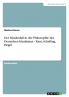 Der Sündenfall in der Philosophie des Deutschen Idealismus - Kant Schelling Hegel