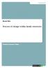 Process of change within family structures
