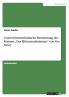 Unterrichtsmethodische Bearbeitung des Romans „Das Blütenstaubzimmer von Zoe Jenny