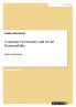 Corporate Governance and Social Responsibility
