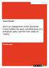 Does an enlargement of the European Union inhibit the party establishment of a European party system? Case study of Turkey