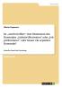 Ist „exerted effort eine Dimension des Konstrukts  „(Arbeits-)Motivation oder „Job performance oder besser ein separates Konstrukt?