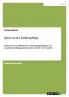 Sport in der Kinderpflege