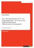 Das „Aktionsprogramm 2015 der Bundesregierung - Der Versuch der Implementierung der Millennium-Entwicklungsziele