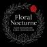 Floral Nocturne - Black Background Coloring Book
