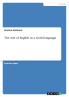 The role of English  as a  world language
