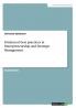 Evidenced best practices in Entrepreneurship and Strategic Management