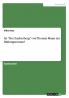 Ist Der Zauberberg von Thomas Mann ein Bildungsroman?