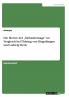 Die Motive der „Melusinensage im Vergleich  bei Thüring von Ringoltingen  und Ludwig Tieck
