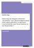 Förderung der Kompetenzbereiche „Fachwissen und „Erkenntnisgewinnung durch selbst gesteuerte Lernprozesse.  Unterrichtsreihe zum Thema Insekten in der Klassenstufe 7