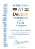 Wörterbuch Deutsch - Persisch - Farsi - Englisch
