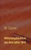Witterungsbüchlein aus dem Jahre 1844