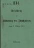 D.V.E. Nr. 314 Anleitung zur Fütterung der Dienstpferde