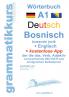 Wörterbuch Deutsch - Bosnisch - Englisch Niveau A1
